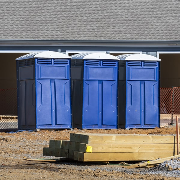 how can i report damages or issues with the porta potties during my rental period in Flint Hill